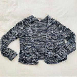 J.Jill Cardigan Sweater Blue Gray 100% Cotton